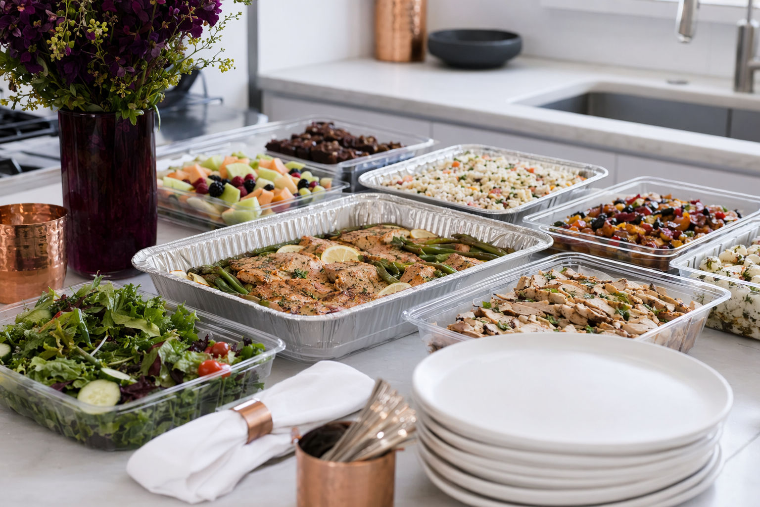Dịch vụ tiệc giao đến (drop-off catering)
